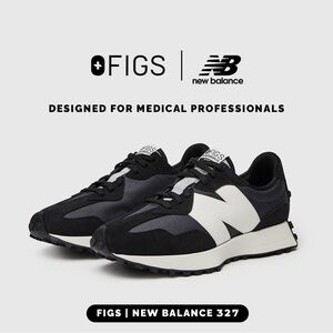New Balance 327 Black and White Athletic Shoes